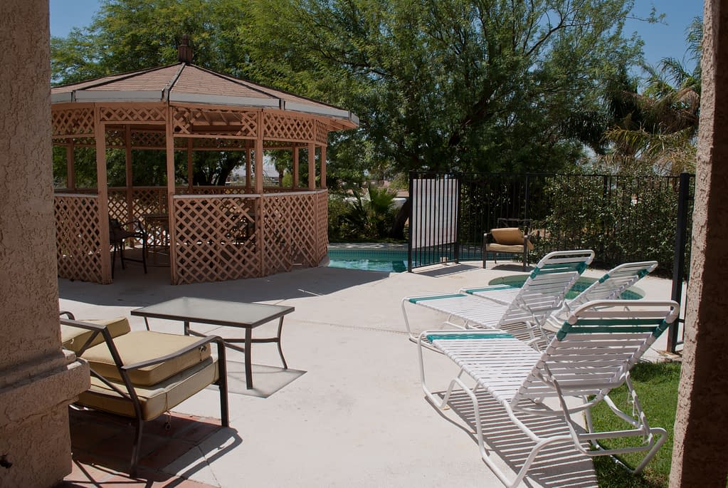 Villa backyard pool